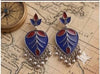 Set of 12 Designer Oxidized Earrings + Folding Jewelry Box