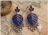 Set of 12 Designer Oxidized Earrings + Folding Jewelry Box