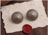 Set of 12 Designer Oxidized Earrings + Folding Jewelry Box