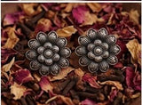 Set of 12 Designer Oxidized Earrings + Folding Jewelry Box